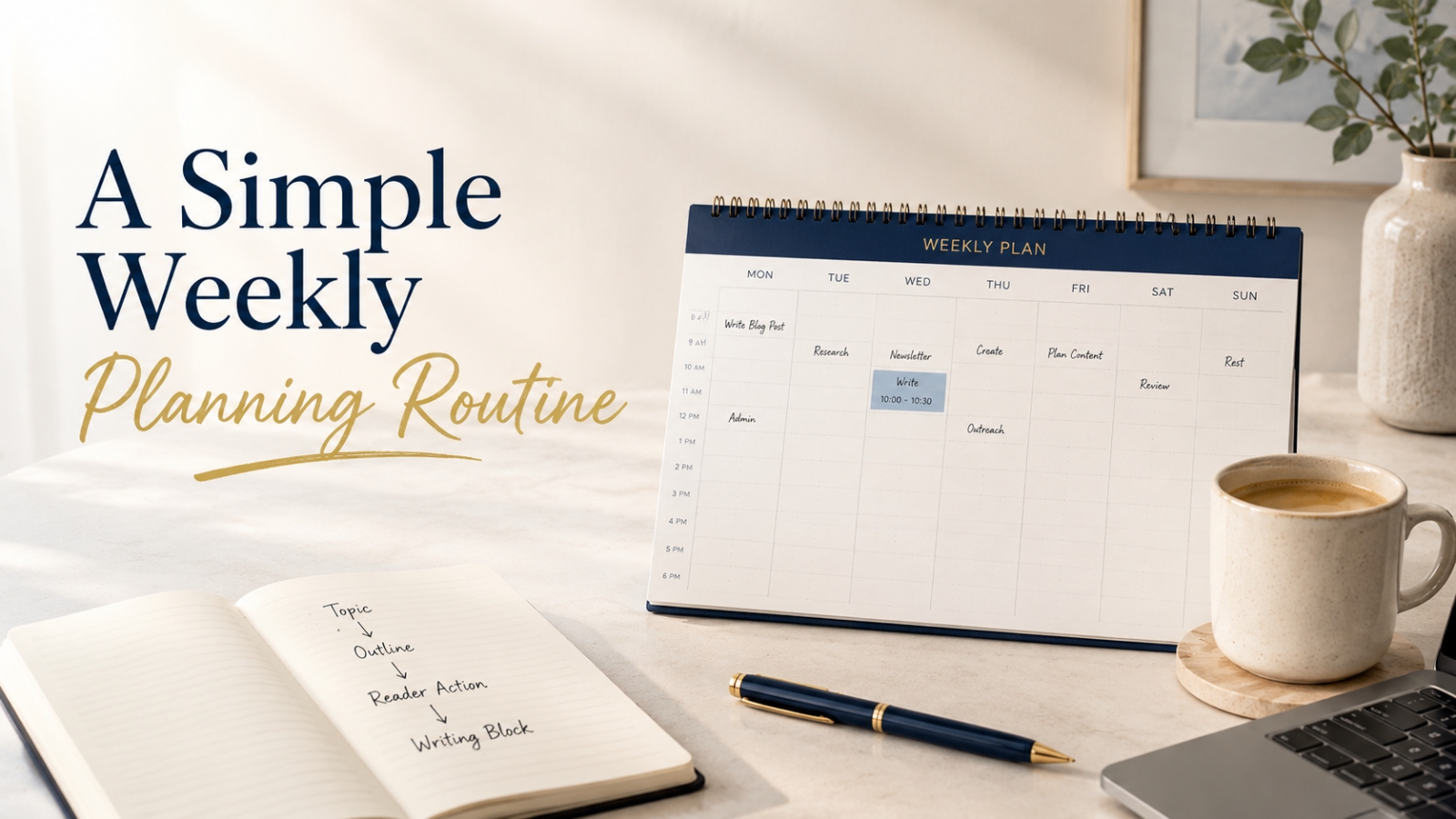 Your 30-Minute Weekly Blog Planning Routine