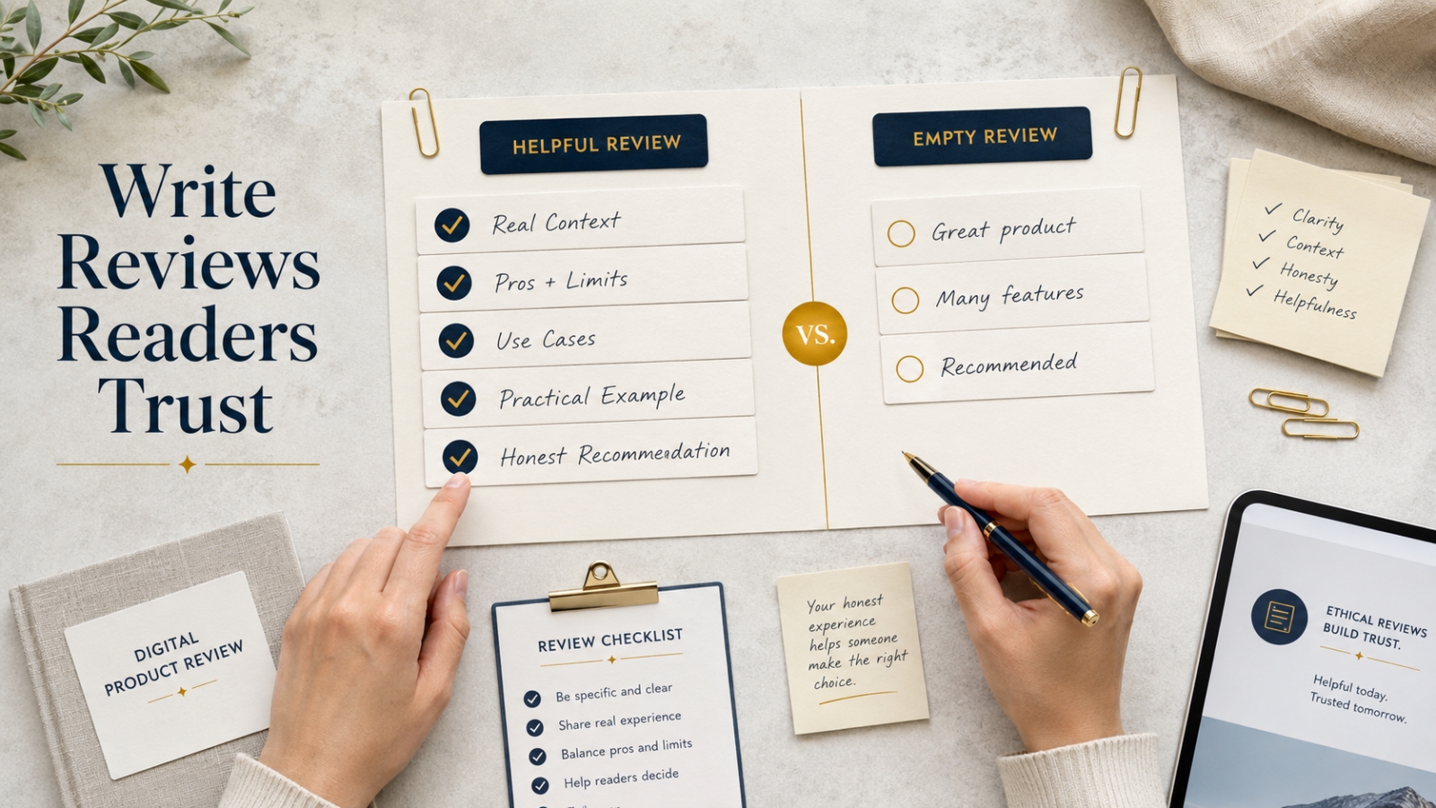 The Difference Between Helpful Reviews and Empty Reviews