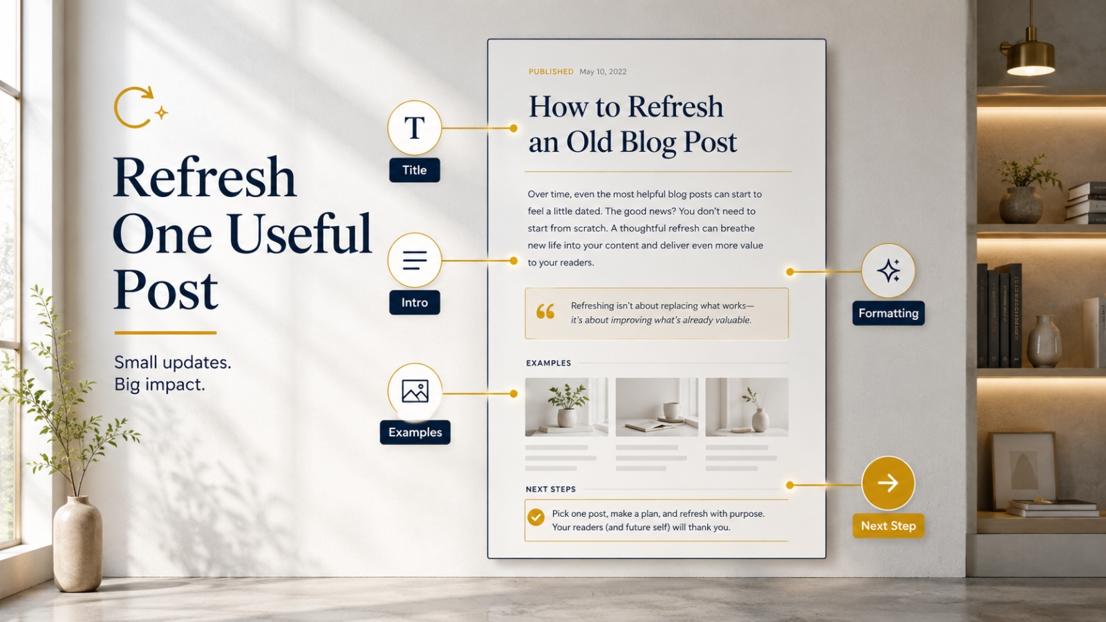 How to Refresh an Old Blog Post