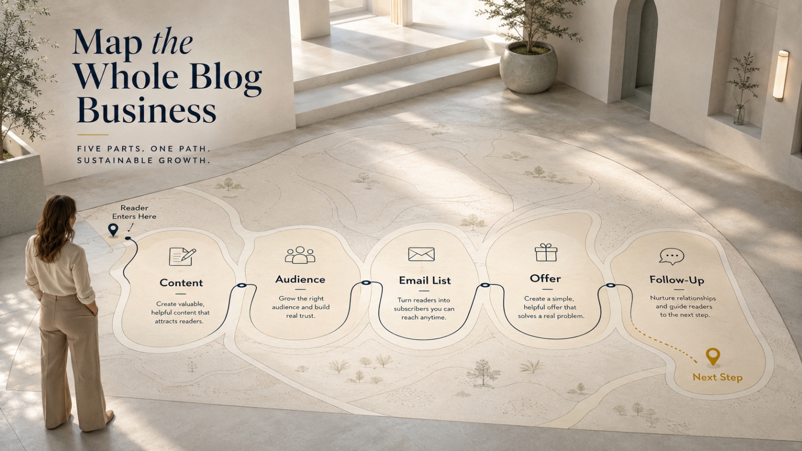 The Five-Part Blogging Business Map