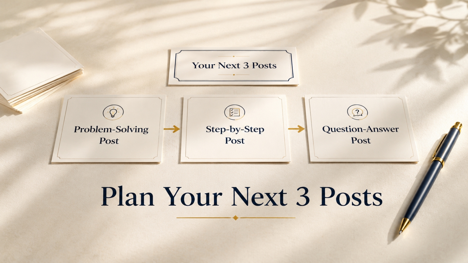 A Simple 3-Post Plan for Your Blog